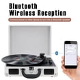 thumbnail image 2 of Reproductor de discos de vinilo BR, tocadiscos inalámbrico Bluetooth de 3 velocidades, 2 of 7