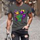 thumbnail image 2 of Camisetas de Manga Corta para Hombre Imprimir Deportes de Manga Corta Cuello Redondo Blusa Algodón Poliéster, Nueva Moda Casual Camiseta para Hombres, 2 of 5