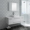 thumbnail image 2 of Fresca Lucera 48" Modern Wood Bathroom Vanity with Medicine Cabinet in White, 2 of 7