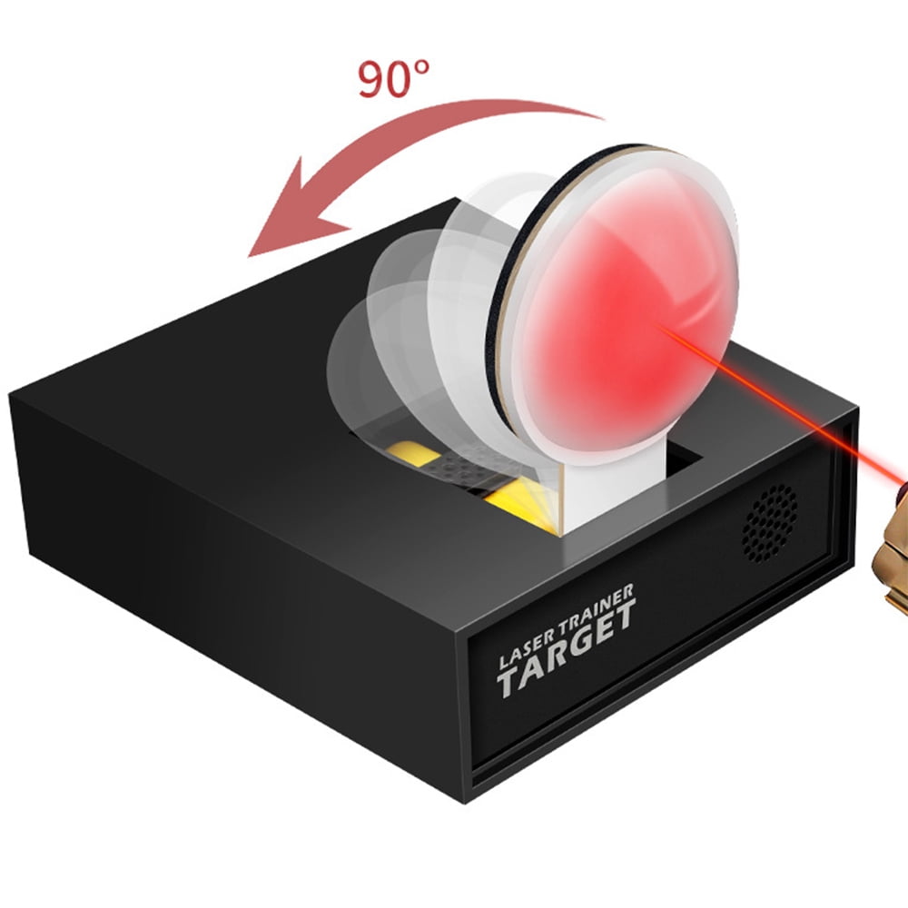 Laser Target Training System, Built-in Audio-Visual Feedback System, Automatic Sensing Reset/Flip-Over, Home Shooting Practice Target