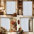 thumbnail image 6 of Blue Checkered Shower Curtain, Waterproof Shower Curtains for Bathroom, Buffalo Elegant Pastoral Farmhouse Art Washable Fabric Bathtub Curtain Set Bath Decor with 12 Hooks 48"x72", 6 of 8