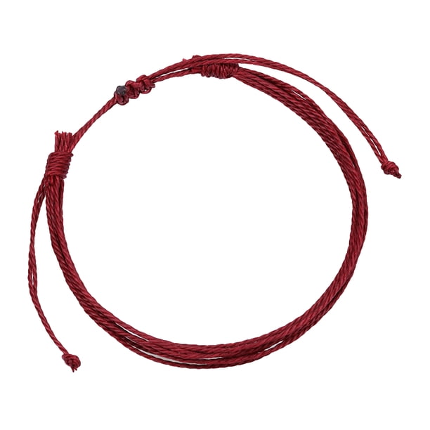 Qarigey trenzada de cordón de cera, joyería estética Multicolor ajustable, pulseras bohemias enceradas, cuerda de mano, playa Universal para Ropa, zapatos y accesorios Miscelánea Café Qarigey AP010276-10