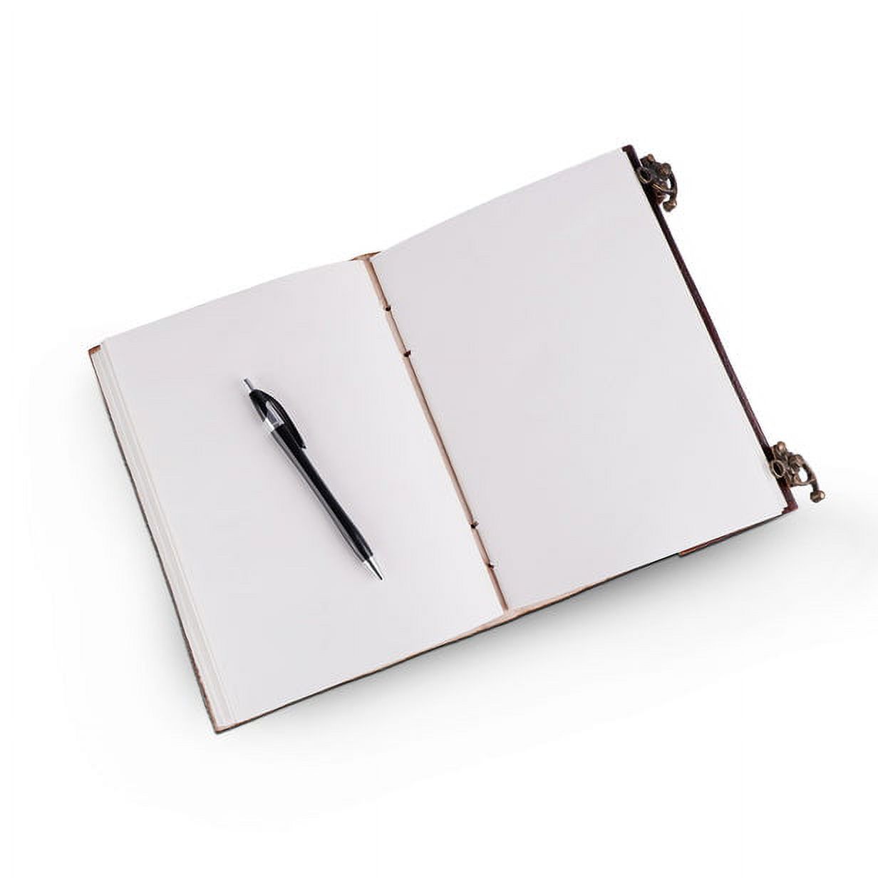 Mahetri Leather Journal Writing Notebook Infinity 7 Chakra Stone Diary For Men & Women, Notepad Gift For Artists & Writers