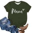 thumbnail image 2 of Tops Cortos para Mujeres Retro Impreso Cuello Redondo Manga Corta, Camiseta Casual para Uso Diario Y de Fiesta, 2 of 4