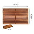 thumbnail image 2 of Nordic Teak 31.4" x 19.6" Natural Shower and Bath Mat - Natural, 2 of 11