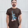 thumbnail image 3 of Tee Hunt Statue of Liberty T-shirt Freedom Independence 4th of July NYC USA Men's Tee, Brown, 5X-Large, 3 of 5