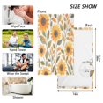 thumbnail image 6 of Yayeee 2 Pack Hand Towels for Bathroom 100% Cotton 16" x 28" Soft Absorbent Kitchen Towel, Watercolor Sunflowers, 6 of 7