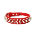 thumbnail image 1 of Adjustable Microfiber Leather Studded Dog Collars with a Squeak Ball Gift for, 1 of 5