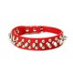 thumbnail image 1 of Collar de perro con tachuelas de cuero de microfibra ajustable con regalo de bola chirriante Adepaton CPB-US-YY35-8, 1 of 5