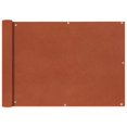 thumbnail image 1 of vidaXL Balcony Screen Oxford Fabric 75x400 cm Terracotta, 1 of 3