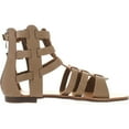 thumbnail image 2 of De Blossom Collection Womens Xara-4 Ankle High Short Fashion Gladiator Sandals, 2 of 4