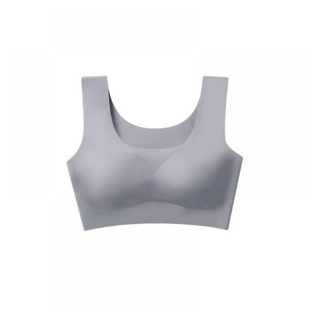 

Xmarks Women s Invisibles Comfort Seamless Wireless Bralette Bra Gray XL