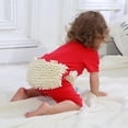 thumbnail image 3 of Price Drop Items Baby Mop Floor Cleaning Onesie Toddler Girl Infant Jumpsuit Short-Sleeved Onesie For A Crawling Baby, 3 of 4
