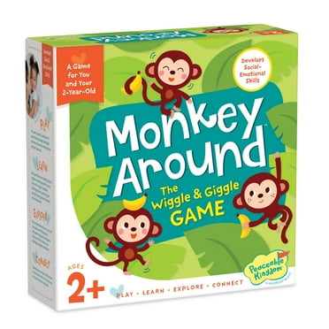 MindWare Monkey Around The Wiggle and Wiggle Board Games