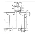 thumbnail image 5 of Kit Sanitario ESATTO WC y Lavabo Paquete sanitario con lavabo de pedestal, 5 of 5