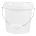 thumbnail image 4 of SUTENGDA Plastic Small Bucket with Lid Handles White Pail Buckets, 4 of 8