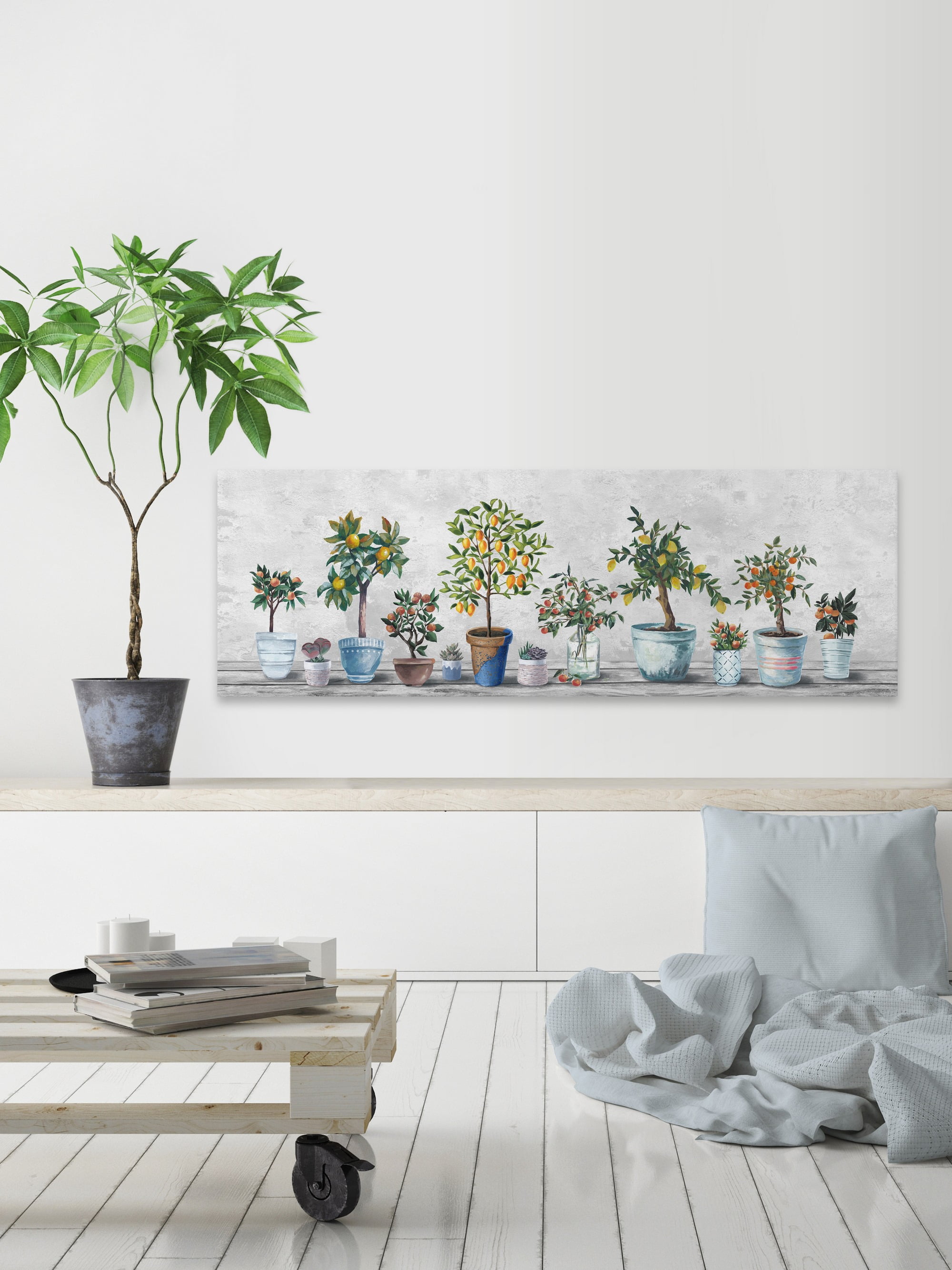 Marmont Hill Array of Plants Canvas Wall Art, 15" x 45"