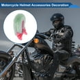 thumbnail image 3 of Accesorios para Casco de Motocicleta Decoración Orejas de Conejo de Lentejuelas para Cascos de Motocicleta Bicicleta Esquí Verde Pegatina 2 Conjuntos, 3 of 6