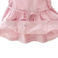 thumbnail image 3 of Baby Girls Cotton Suspender Skirt Infant Toddler Ruffled Casual Sundress Summer Outfit Clothes, 3 of 6