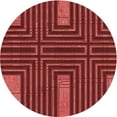 thumbnail image 1 of Ahgly Company Machine Washable Indoor Round Transitional Grapefruit Red Area Rugs, 8' Round, 1 of 7