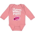 thumbnail image 3 of Inktastic Future Pilot Girls Airplane Career Girls Long Sleeve Baby Bodysuit, 3 of 5