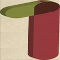 thumbnail image 1 of Ahgly Company Machine Washable Indoor Square Transitional Red Area Rugs, 4' Square, 1 of 7