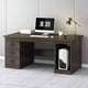 thumbnail image 4 of Wooden Bureau Office Desks Drawers Workbench Standing Storage Office Desks Multifunctional Reception Scrivania Room Furnitures My Lux Decor Round, 4 of 30