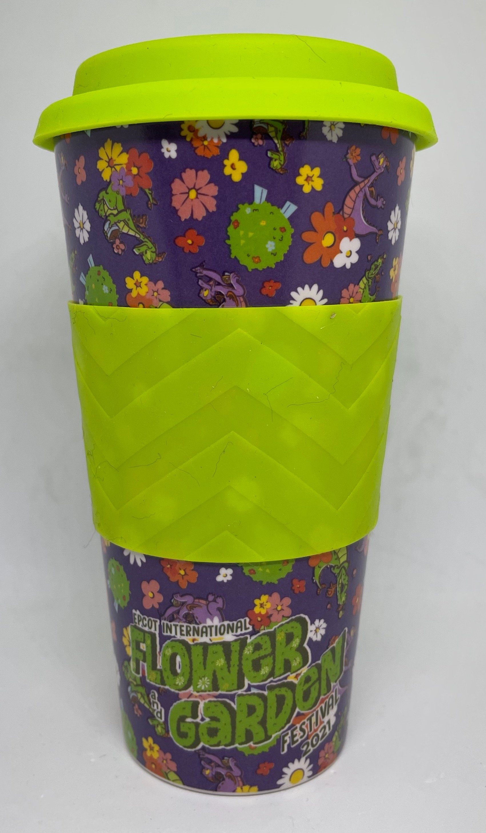 Disney Flower and Garden Festival 2021 Figment Coffee Tumbler With Lid