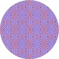 thumbnail image 1 of Ahgly Company Machine Washable Indoor Round Transitional Bright Lilac Purple Area Rugs, 5' Round, 1 of 7