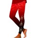 thumbnail image 1 of Leggings de invierno Gibobby para Mujer ajustados con Estampado navideño degradado rojo L, 1 of 5