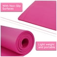 thumbnail image 4 of Fitvids 1/2-Inch Thick High Density Exercise Yoga Mat, Carrying Strap, Pink, 4 of 7