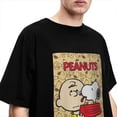 thumbnail image 5 of Camisetas de hombre de Peanuts, Charlie Brown y Snoopy, lindas camisetas de algodón con diseño de cómic, camiseta de manga corta Y2K, camiseta de cuello redondo, talla grande, 5 of 5