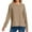 Brown, variant on Casual Women's Tops Fashion Plus Size Women's Solid Color Long-sleeved Pullover Casual Fashion Top