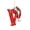 A2, variant on Christmas Initial Ornaments, Personalized DIY 26 Letters Christmas Tree Decoration Pendant, Red Acrylic Initial Monogram Shape Xmas Tree Hanging Decor Christmas Gifts