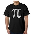 thumbnail image 1 of LA Pop Art Men's Word Art T-Shirt - THE FIRST 100 DIGITS OF PI, 1 of 2