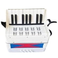 thumbnail image 1 of White 17 Keys 8 Bass Accordion Children'S Educational Musical Instrument for Students Beginners, 1 of 5