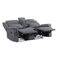 thumbnail image 2 of Lexicon Dean Microfiber Double Reclining Love Seat in Gray, 2 of 5