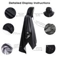 thumbnail image 4 of Waterproof Rain Poncho Lightweight Reusable Hiking Hooded Coat Jacket Unisex Raincoat for Hiking Camping, 4 of 6