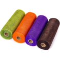 thumbnail image 3 of XINQIHANG 4 Rolls Halloween/Christmas Ribbons Decoration,10 inch x 30 Ft Each Roll Holiday Mesh Ribbons,4-Color Poly Burlap Mesh,DIY Wreath Making Supplies,Mesh Supplies,Halloween Xmas Decor, 26x24cm, 3 of 7