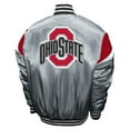 thumbnail image 3 of Men's Franchise Club Gray Ohio State Buckeyes Power Satin Full-Snap Jacket, 3 of 3