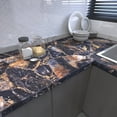 thumbnail image 6 of VOLEAAR Dark Blue Black Marble Contact Paper 15.7 x 78.7 Inches Peel and Stick Wallpaper Vinyl Film Self Adhesive Removable Waterproof Wall Paper for Countertop Cabinet Backsplash Shelf Liner, 6 of 7