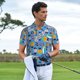 thumbnail image 3 of Balery Cute Flat Fish Camisa Polo de Hombre con Estampado, de Manga Corta y Tejido Medio, Camisa Tipo Golf Polo-X-Large, 3 of 6