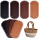 thumbnail image 1 of Base de tela ovalada para cesta de ganchillo, 8 piezas, 4 colores, 9,8 x 3,9 pulgadas., 1 of 7