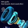 thumbnail image 5 of Kid Headphones Bluetooth,Noise Cancelling Headphones,Head-Mounted Foldable Headphones Wireless Bluetooth,7-Color Gradient Aperture Microphone(White), 5 of 5
