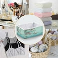 thumbnail image 4 of Foldable Fabric Storage Bin Home Cubes Clothing Organizer Bins Large Collapsible Box Basket for Home Organizer Flowers and Butterflies Flying, 4 of 7