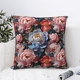 thumbnail image 4 of Yiaed Rose Flowers Print Pillow Covers Super Soft Decorative Square Throw Pillow Covers Case Cushion Covers for Sofa Couch Bedroom Car Decor（No pillow core）-20"x20", 4 of 7