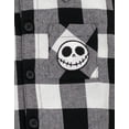 thumbnail image 5 of Disney Nightmare Before Christmas Jack Skellington Flannel Button-Down Bodysuit Plaid Newborn to Infant, 5 of 5