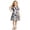 C74/Black128, variant on Baby Girls Dress Cute Plaid Pattern Short Sleeve Collar Elastic Waist with Ruched Ruffle Trim Knee Length for Summer Vacation Sweet Sundress,Black,5-6 Years