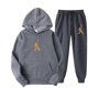 thumbnail image 3 of Conjunto de 2 piezas de otoño con estampado de letras, sudaderas con capucha de marca de tendencia para hombre y mujer, sudaderas con capucha y tops de forro polar, jersey de alta calidad, traje de hi, 3 of 5