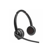 Poly Savi 8400 Office 8420 Headset - Stereo - Wireless - Bluetooth/DECT - 590.6 ft - 20 Hz - 20 kHz - On-ear, Over-the-head - Binaural - Supra-aural - Noise Cancelling Microphone - Black